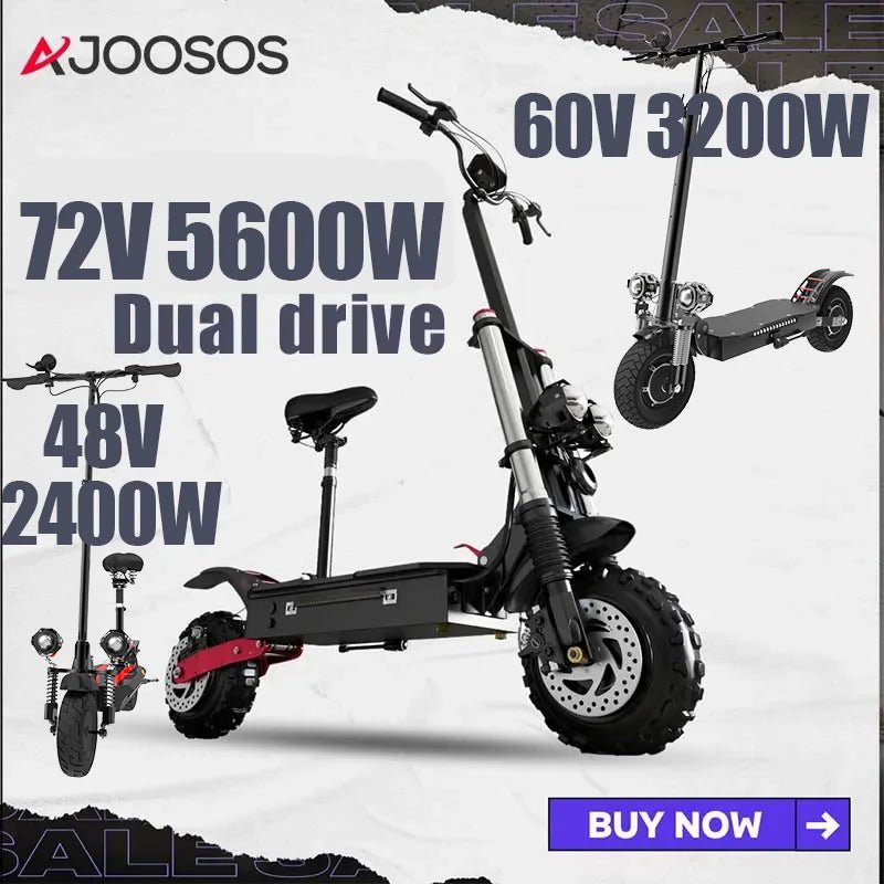 AJOOSOS 2024 X60 X700 X500 Electric Scooter 2400W-5600W Dual Motor Electric Scooters Adults Removable Seat Patinete Eléctricos AXSSIBLZ