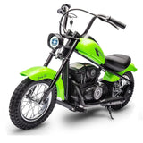 Electric Motorcycle for Kids, 24V 250W Kids Electric Dirt Bike Two Speed Max Up to 14MPH & 60 Minutes Continuous with Led Lights AXSSIBLZ