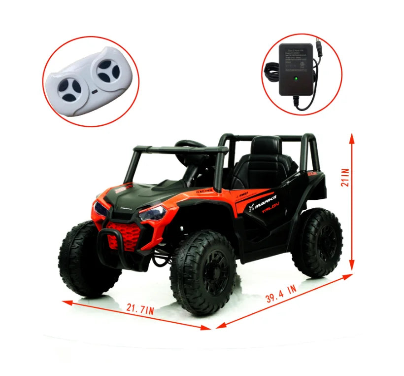 Kids Electric UTV Car, Ride on Car for Kids,12V Ride on UTV Toy Electric Car with Remote Control / for 3~6 Years Boys/girls AXSSIBLZ