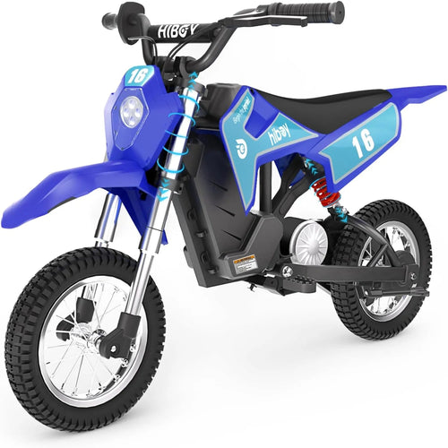Hiboy 36V&300W Electric Motorcycle - Up to 15.5MPH & 13.7 Miles Long-Range, 3-Speed Modes Electric Dirt Bike for Kids Ages 3-10 AXSSIBLZ