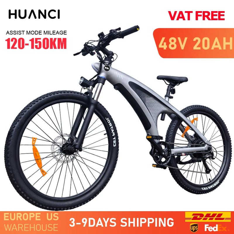 HUANCI Q5 electric bike ebike Adults Electric bicycle  48V 20AH 27.5 Inch electric e bike Electric bike Mountain electric bikes AXSSIBLZ