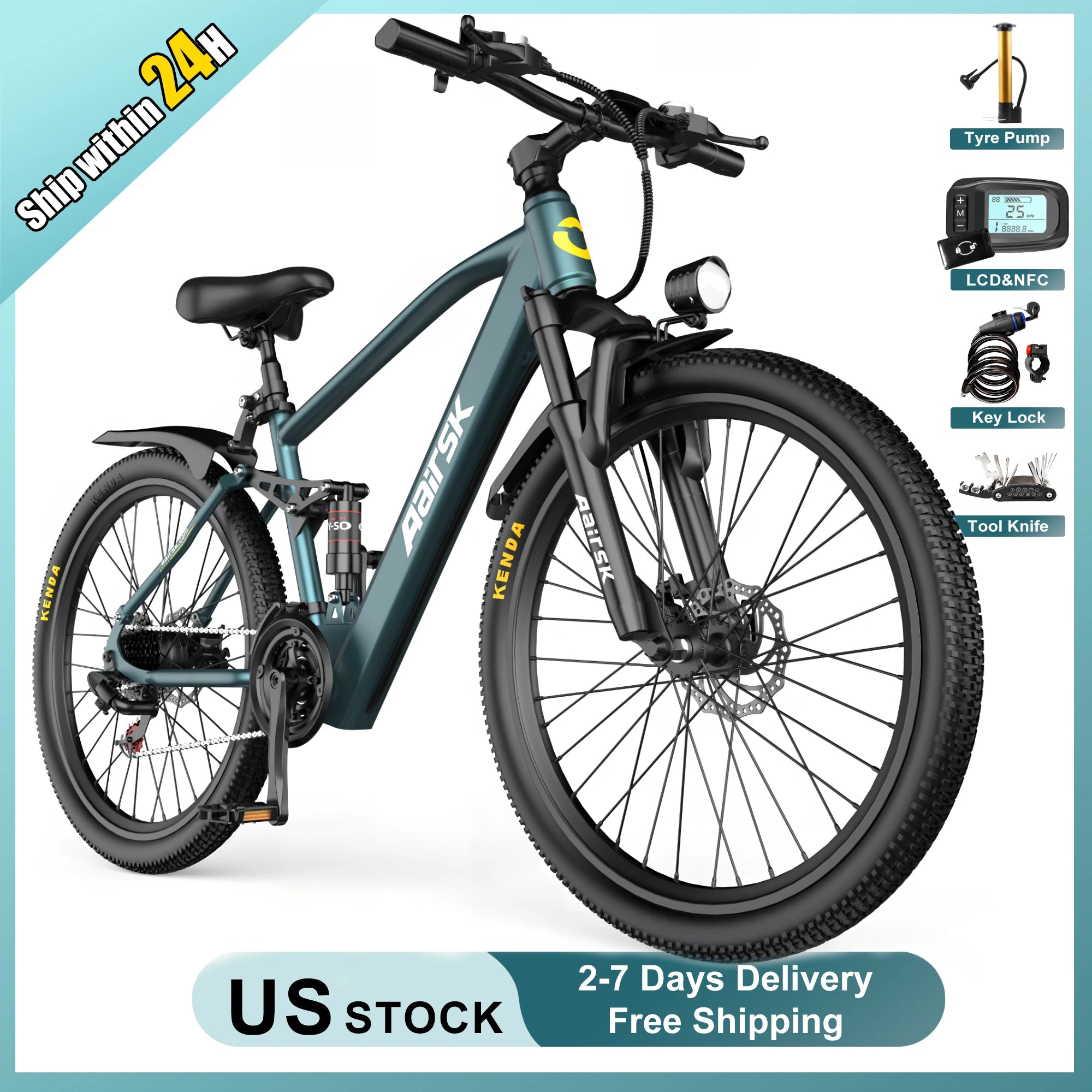 E bike 750W Adults Electric Bike 36V468Wh 26 Inch Tires Electric Bicycle Shimano 21-Speed City E Bikes Mountain e bikes AXSSIBLZ