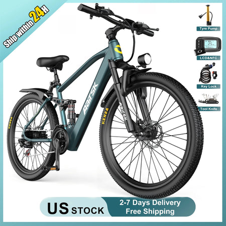 E bike 750W Adults Electric Bike 36V468Wh 26 Inch Tires Electric Bicycle Shimano 21-Speed City E Bikes Mountain e bikes AXSSIBLZ