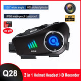 2024 Newest Motorcycle Helmets Bluetooth Headsets 1080P HD Camera Recorder TF Card as gift Waterproof Moto Headphone AXSSIBLZ