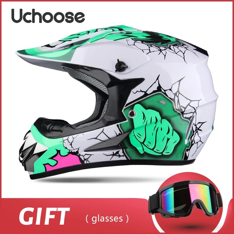 Full face motorcycle helmet for mountain bike  off-road  classic, MTB, racing, motocross, downhill, downhill AXSSIBLZ