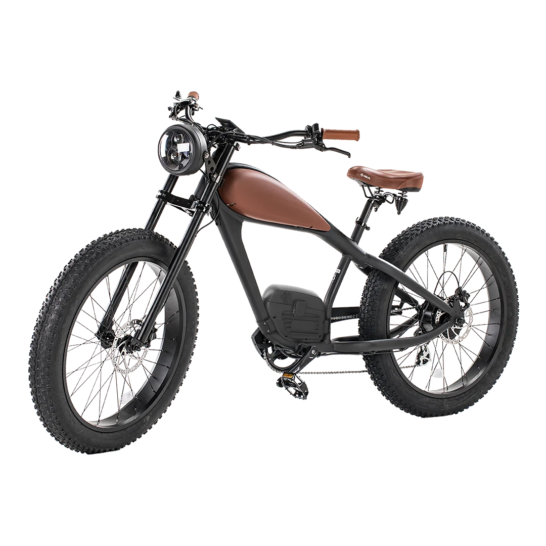 2024 BISEK 26'' Alumilloy E Bike Dual 25AH Lithium Batteries Retro Vintage Style Disc Brake Fat Tire Vintage Electric Bikecustom AXSSIBLZ