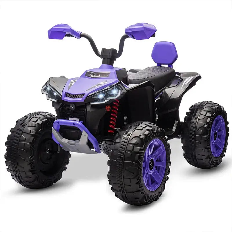24V Kids Electric Vehicle 4-Wheeler Kids Ride On Toy Car XXXL Size ATV Electric Car for Toddler Children Gift,Spring Supspension AXSSIBLZ