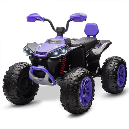 24V Kids Electric Vehicle 4-Wheeler Kids Ride On Toy Car XXXL Size ATV Electric Car for Toddler Children Gift,Spring Supspension AXSSIBLZ