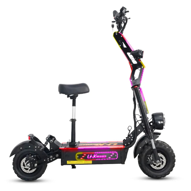 Fast Electric Scooter 13 Inch Off-Road Tires 60v 8000w 50A E Scooter Adult Two Wheel Foldable Electric Scooter AXSSIBLZ