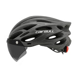 Lightweight Bicycle Helmet MTB Mountain Road Comfortable Breathable Led Safety Bike Helmets Men Women Detachable Goggles 54-62CM AXSSIBLZ