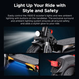 ENGWE 830W Peak Electric Folding Scooter, 48V 18.2AH, 43.5 Miles Range, 28mph, 10*4.0 Tires, Full Suspension, City & Rough Road AXSSIBLZ