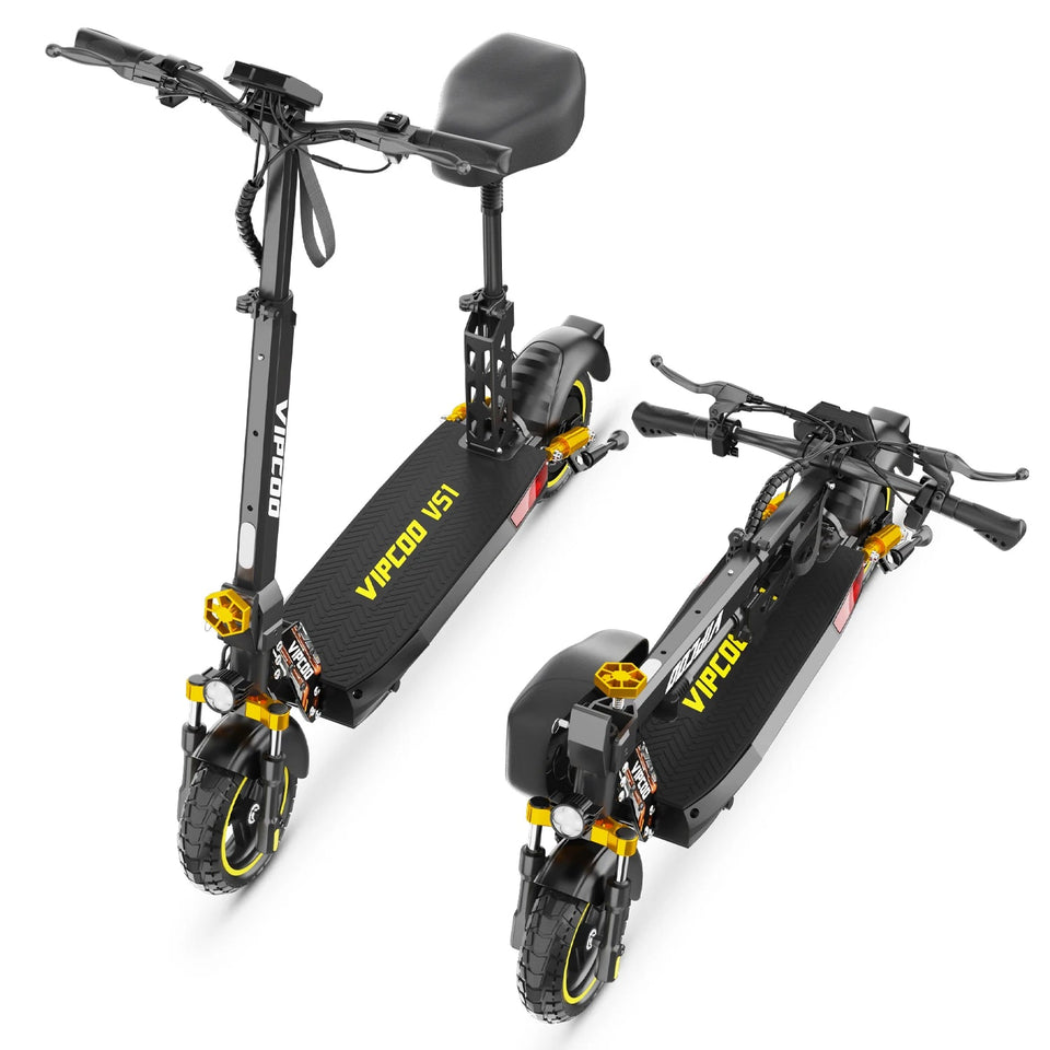 VIPCOO-VS1 eScooter 700W Motor 48V13AH Battery Portable Folding Design Electric Scooter 10 Inch Off-road Air Tire Fold E-Scooter AXSSIBLZ
