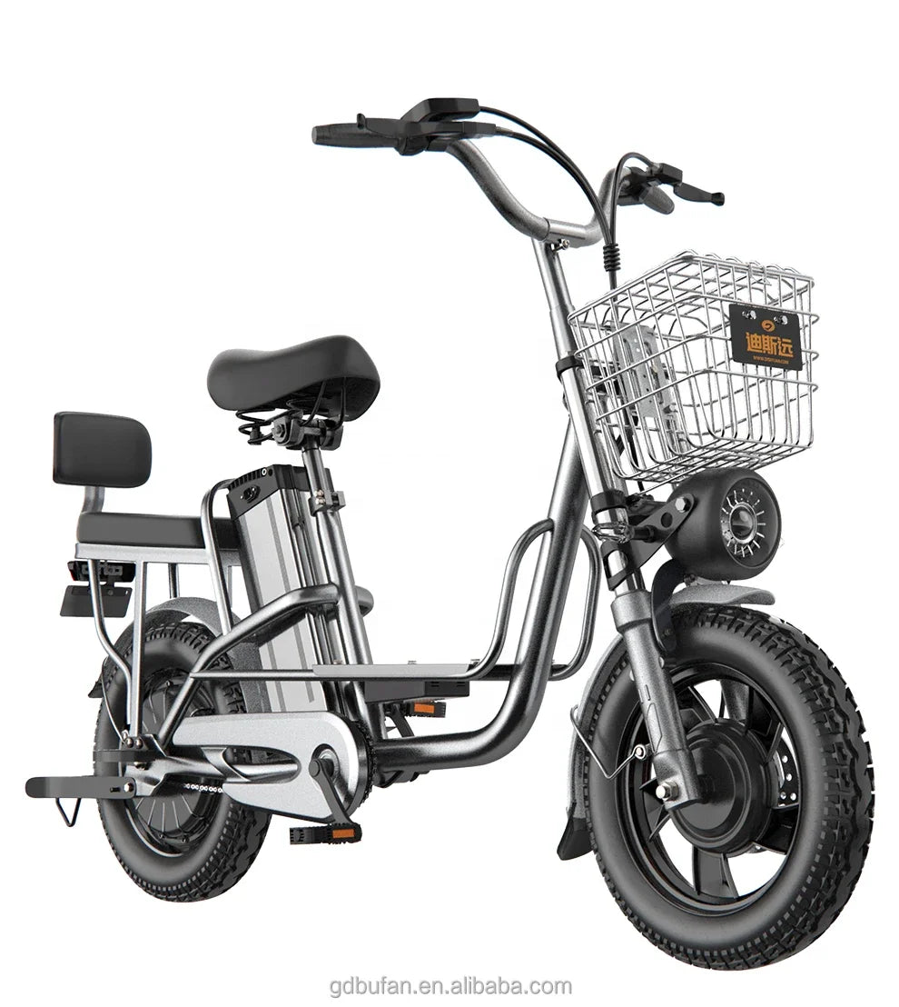 Clark is hot selling Disiyuan Factory Price Long Range 48V Electric Cub Bike 350W Electric Scooter Bicycle for Adult AXSSIBLZ
