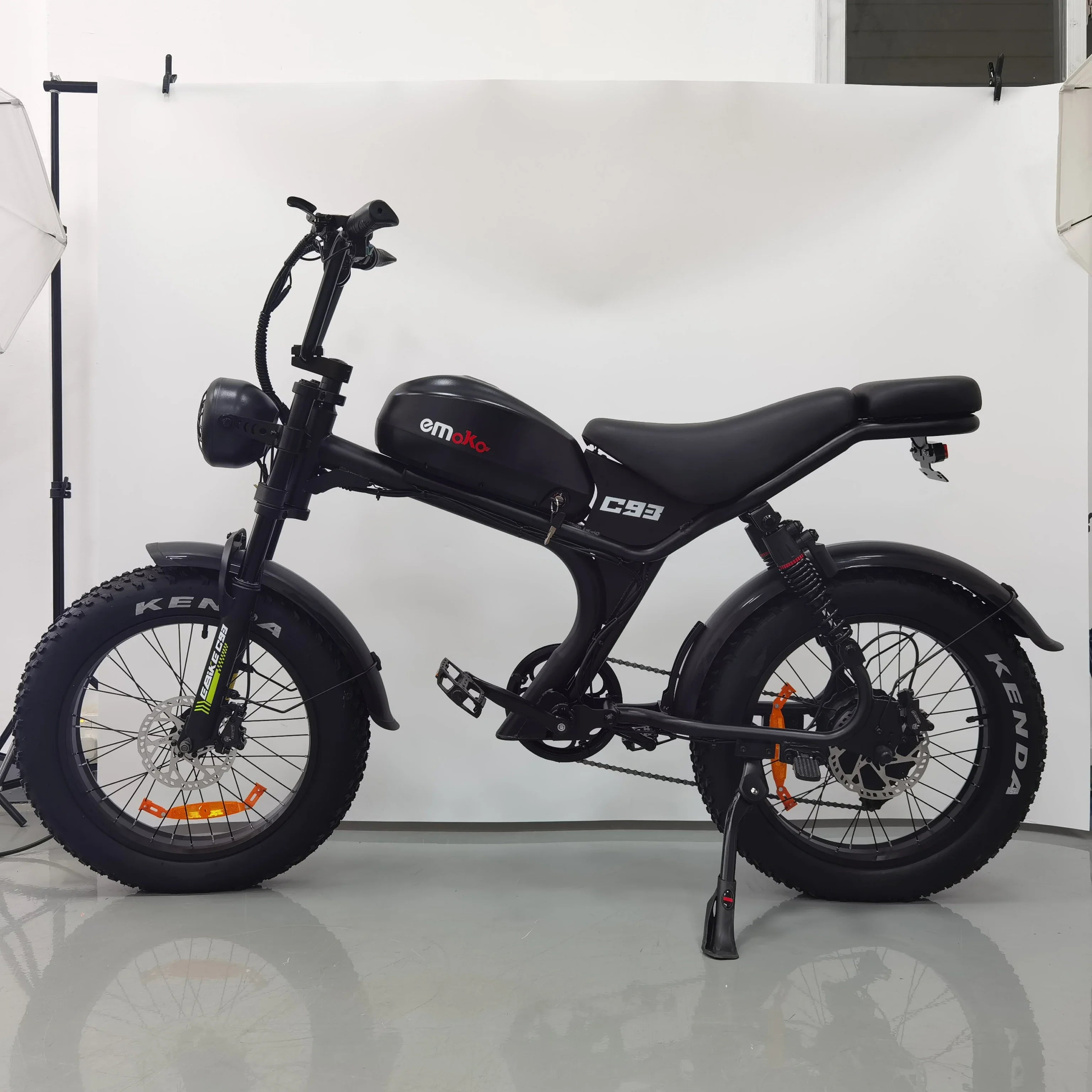 C93 20inch Fat Tire 2000W 48V23AH Hydraulic Oil Brake Mountain Dirt Electric Bike W/ Removable Battery AXSSIBLZ