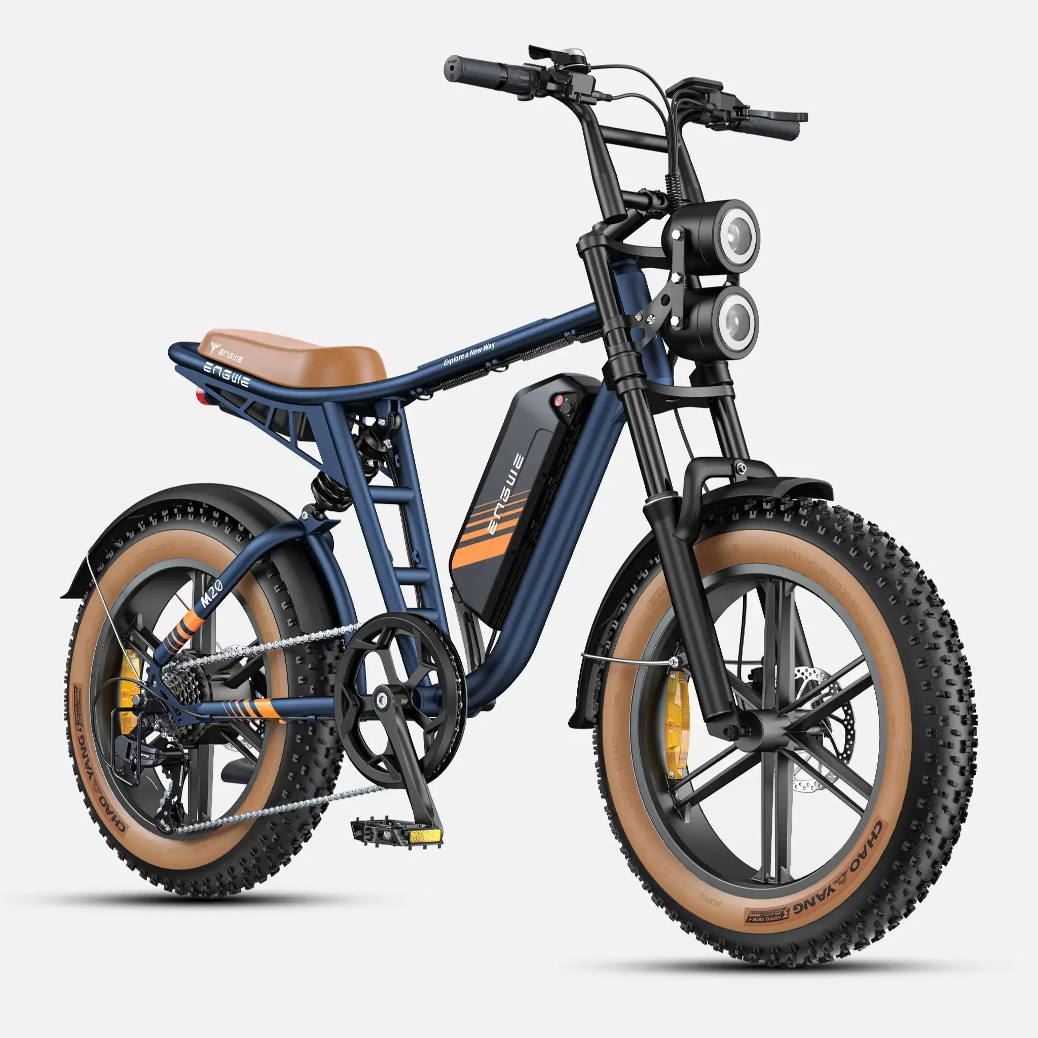 M20 2.0 Electric Bicycle 750W Motor 52V15.6AH Mountain Off-Road 20*4.0 Fat Tire Electric Bike AXSSIBLZ