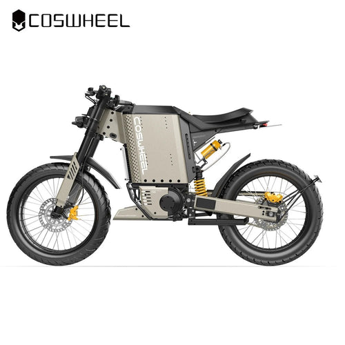 Coswheel 72V Electric Motorcycle GT100 5000W/8000W 72V 50AH Battery Up to 120km/h for Adult Customization to Build E-Moto AXSSIBLZ