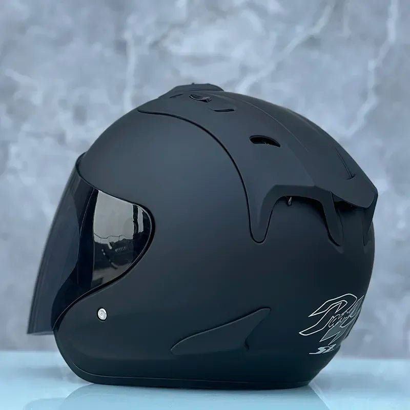 Ram4 Matte Black Half Helmet Men and Women Motorcycle Off-Road Summer Helmet Downhill Racing Mountain Cross Casco Capacete AXSSIBLZ