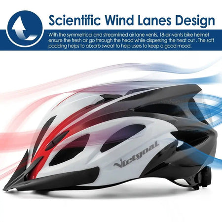 VICTGOAL Taillight Magnetic Goggles Bicycle Helmet - AXSSIBLZ