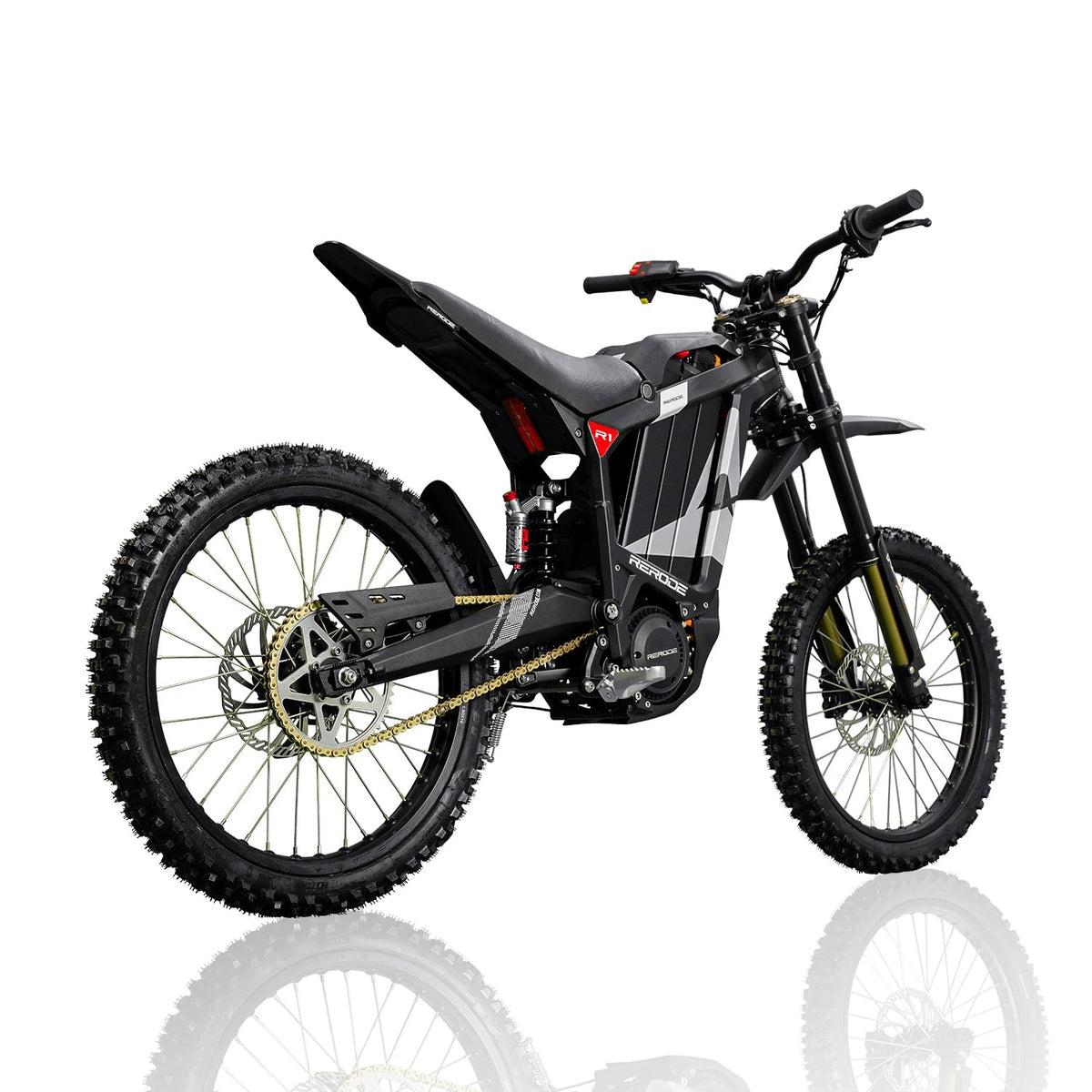HEZZO 8000W Electric Dirt Bike 72v 35Ah Electric Bike Middrive Rerode R1 Ebike Off Road E Moto 53MPH 75 Miles Long Range 440NM AXSSIBLZ