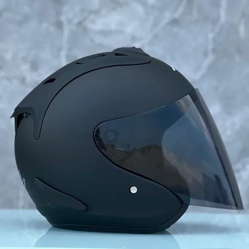 Ram4 Matte Black Half Helmet Men and Women Motorcycle Off-Road Summer Helmet Downhill Racing Mountain Cross Casco Capacete AXSSIBLZ