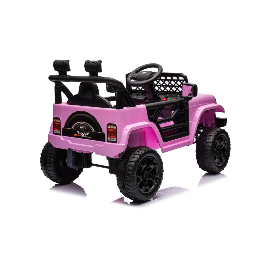 Kids Ride on Truck Car, 12V Ride on Toy Electric Cars for Kids w/ Remote, Bluetooth,pink AXSSIBLZ
