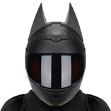 Motorcycle Helmet Full Face Bat Ears For Man Detachable Horns Summer Breathable Motorcross Racing MotorBike Safety Moto Helmets AXSSIBLZ
