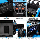 Kids UTV With Remote Control, 24V Ride On Car, Battery Powered Electric Vehicles, Spring Suspension, 200W Motor, Metal Frame AXSSIBLZ