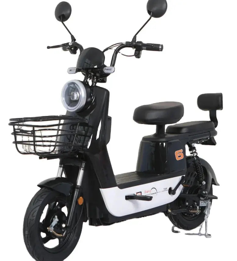 Black Biepu Electric-Moped Scooter