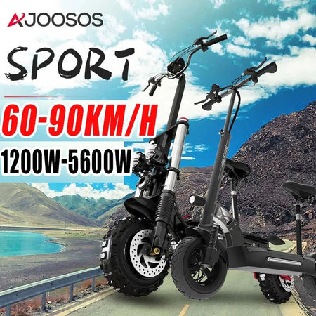 1200W-5600W 48-72V Electric Scooter up to 90KM/H Max Speed Adults Electric Scooters up to 110KM Long Range 10/11'' Tires AXSSIBLZ