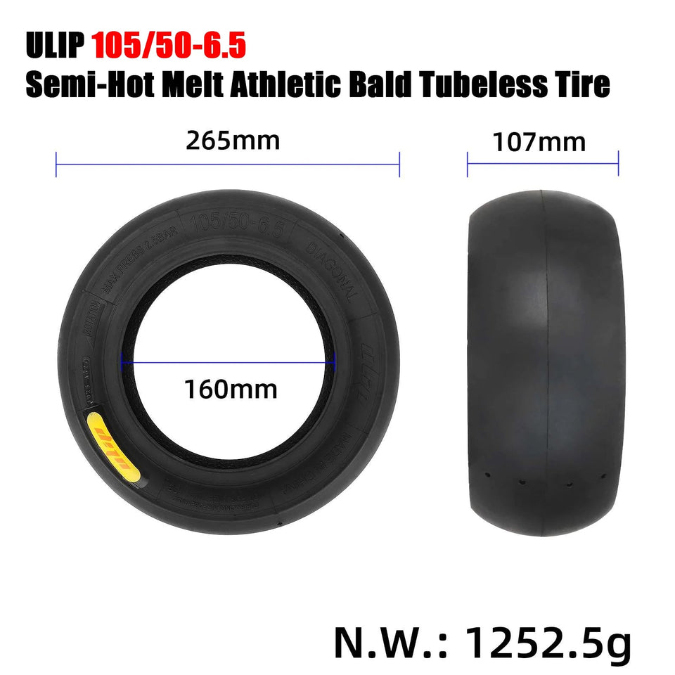 ULIP 11 Inch Semi-Hot Melt Athletic Bald Tubeless Tires for Dualtron Ultra2 THUNDER II Kaabo Wolf Warrior Electric Scooter Tyres AXSSIBLZ
