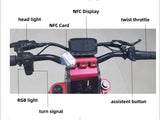 30-100AH Electric Scooter Adult Powerful Dual Motor 100 KMH 110 KM/H 72V 8000W 10000W 12000W 15000W Fast Long Range Escooter AXSSIBLZ