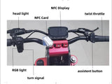 30-100AH Electric Scooter Adult Powerful Dual Motor 100 KMH 110 KM/H 72V 8000W 10000W 12000W 15000W Fast Long Range Escooter AXSSIBLZ