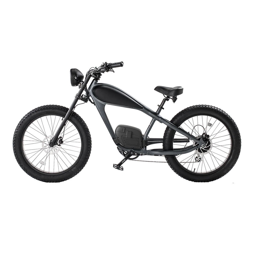 2024 BISEK 26'' Alumilloy E Bike Dual 25AH Lithium Batteries Retro Vintage Style Disc Brake Fat Tire Vintage Electric Bikecustom AXSSIBLZ