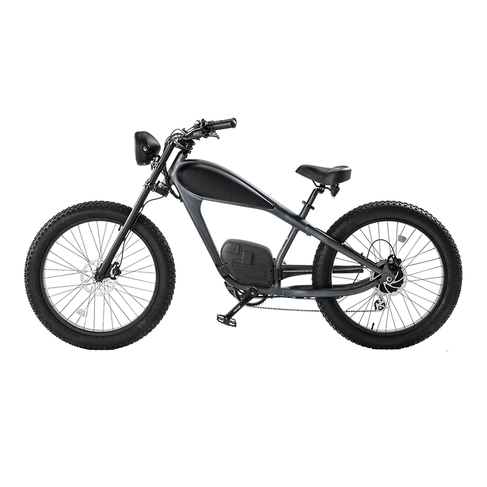 2024 BISEK 26'' Alumilloy E Bike Dual 25AH Lithium Batteries Retro Vintage Style Disc Brake Fat Tire Vintage Electric Bikecustom AXSSIBLZ