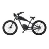 2024 BISEK 26'' Alumilloy E Bike Dual 25AH Lithium Batteries Retro Vintage Style Disc Brake Fat Tire Vintage Electric Bikecustom AXSSIBLZ