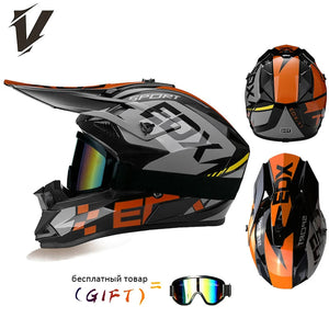 VGV 166 Rally helmets extremely breathable adaptable independent goggles anti-stifling no pressure on the head DOT/ECE certified AXSSIBLZ