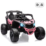 Kids UTV, Electric Ride on UTV Car, Licensed Can-Am Electric Off-Road Car, Ride On Truck Car w/Remote Control, Large Seat AXSSIBLZ
