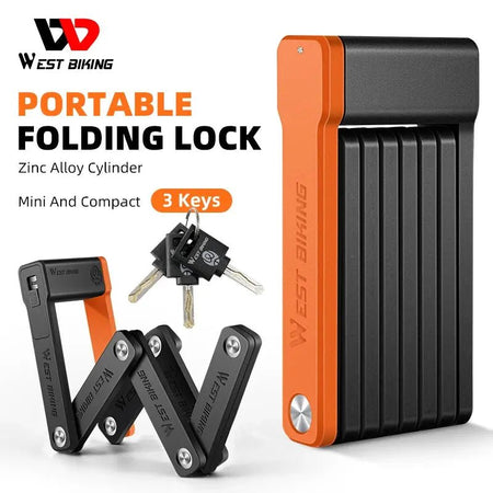 West Biking Bicycle Folding Lock - AXSSIBLZ