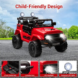 12V 3-8 Years Kids Ride On Car with 2 Seater Electric Vehicle Toy Truck w/Remote Control Rechargeable Christmas Gift AXSSIBLZ