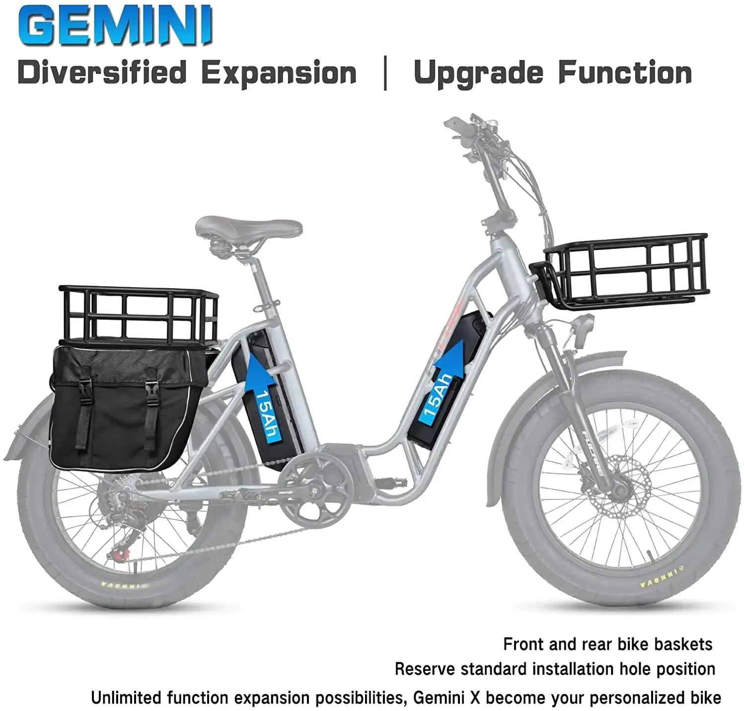 Fucare Gemini Fat Tire Electric Bike - AXSSIBLZ