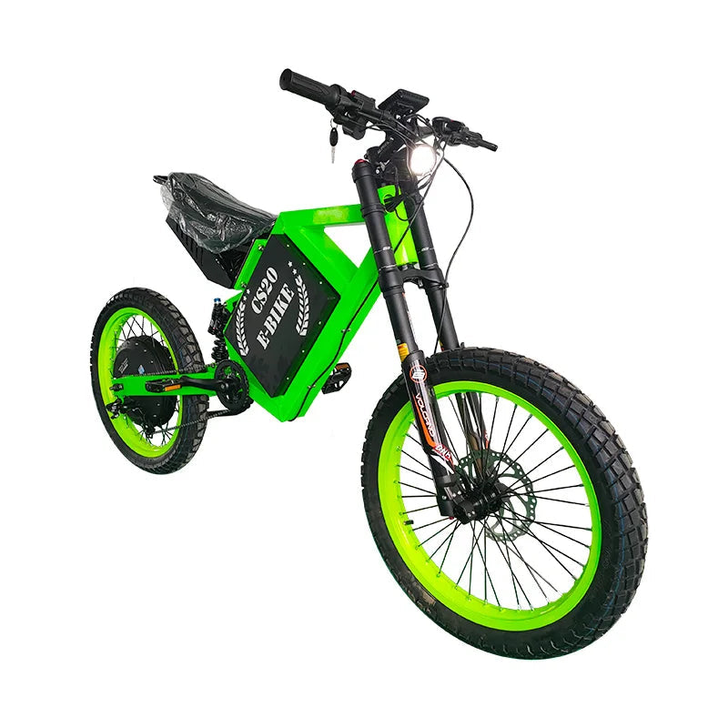 Vortex 72V Electric Motorcycle – 12000W, Fat Tire, 50MPH+ for Adults, 19-inch Off-Road Adventure Bike AXSSIBLZ