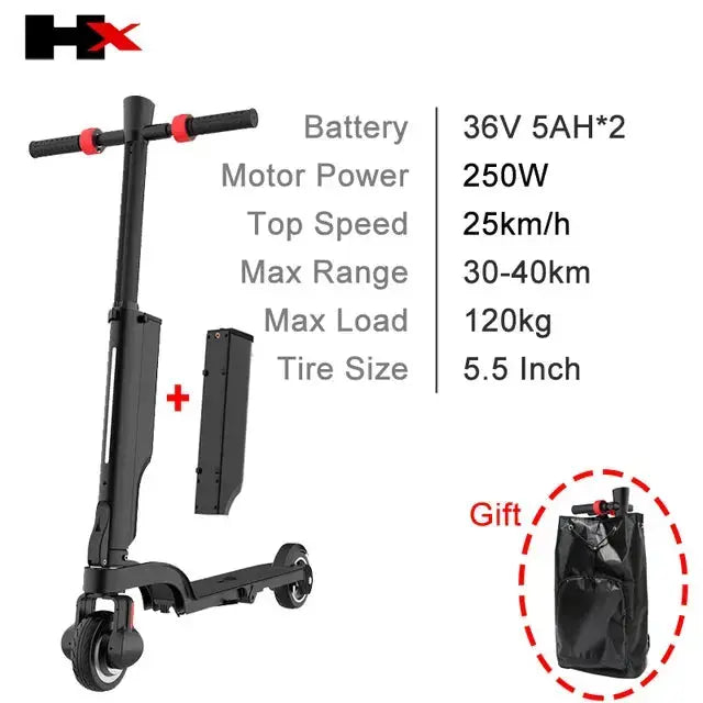 HX-X6 Folding Mini E-Scooter 15 mph