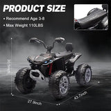 24V Kids Electric Vehicle 4-Wheeler Kids Ride On Toy Car XXXL Size ATV Electric Car for Toddler Children Gift,Spring Supspension AXSSIBLZ