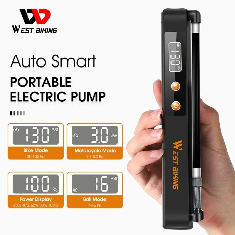 West Biking Portable Wireless Auto Pump Air Compressor - AXSSIBLZ