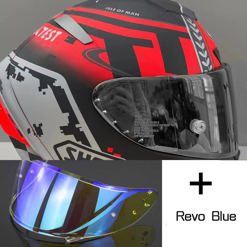 Motorcycle helme Full Face shoei X14 isle of man TT X-Sprit 3 RED  Motocross Racing Motobike Riding Helmet Casco De Motocicleta AXSSIBLZ