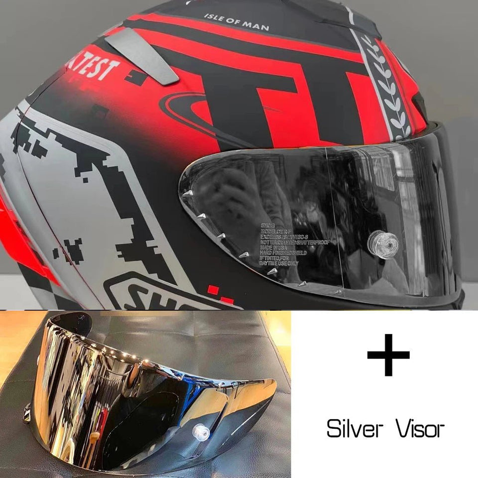 Motorcycle helme Full Face shoei X14 isle of man TT X-Sprit 3 RED  Motocross Racing Motobike Riding Helmet Casco De Motocicleta AXSSIBLZ