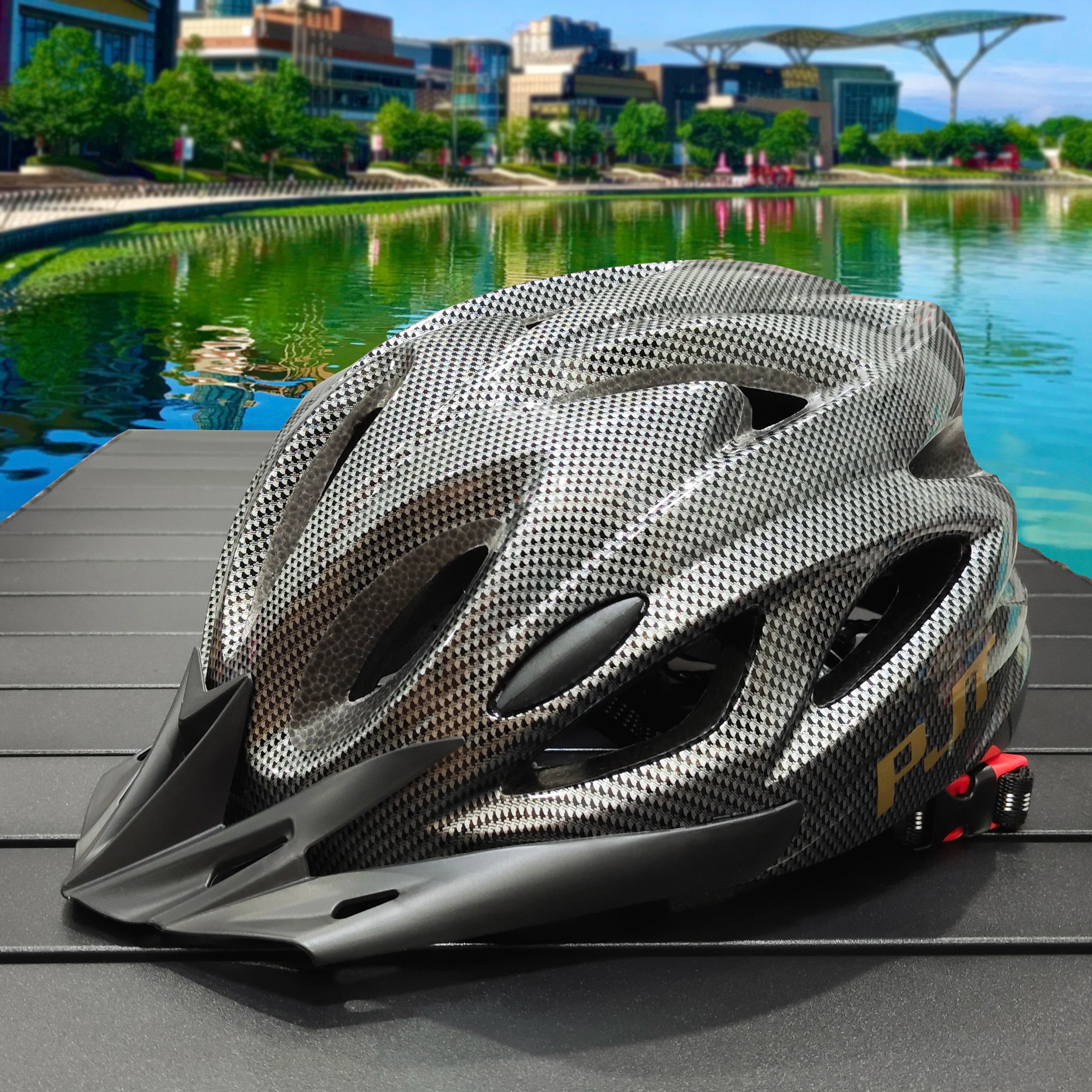 PMT New Cycling Helmet Comfort Lining Lightweight Hollow Riding Safety Head Protection Bicycle MTB Helmets Men Women Bike Helmet AXSSIBLZ