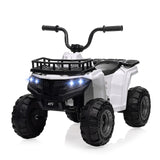 12V Kids Ride On Electric ATV, Ride Car Toy with Bluetooth Audio,High/Low Speed, LED Headlights, Battery Indicator & Radio AXSSIBLZ
