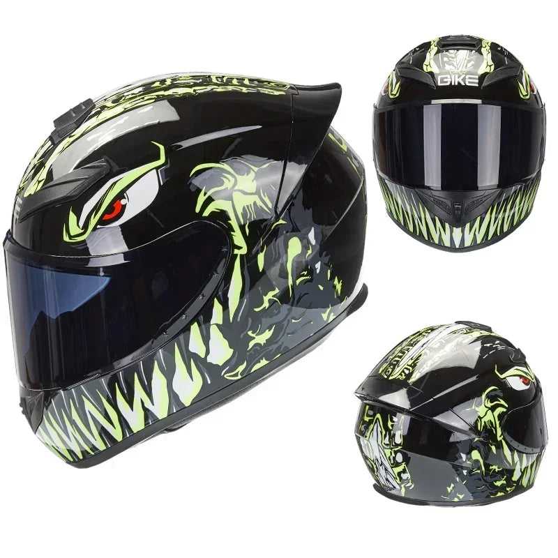 Motorcycle Helmet Racing Motocross Helmets Full Face Helmet Flip Up Moto Adult Motorbike Street Touring Riding Casco Capacete AXSSIBLZ