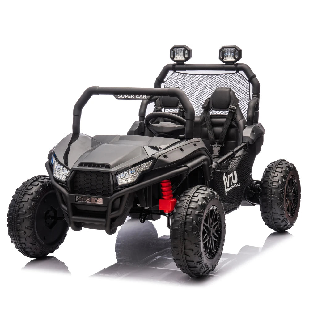 24V Two-seater Kids Ride On UTV W/Parents Control,400W Super Power,Four-wheel suspension,LED Light with Rear searchlight AXSSIBLZ